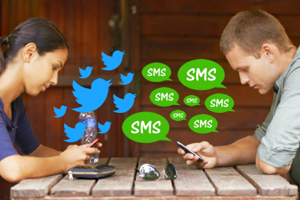 twitter vs sms