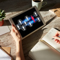 HR, Human resource management, teamwork, recruitment concept on device screen. AI Recruiting