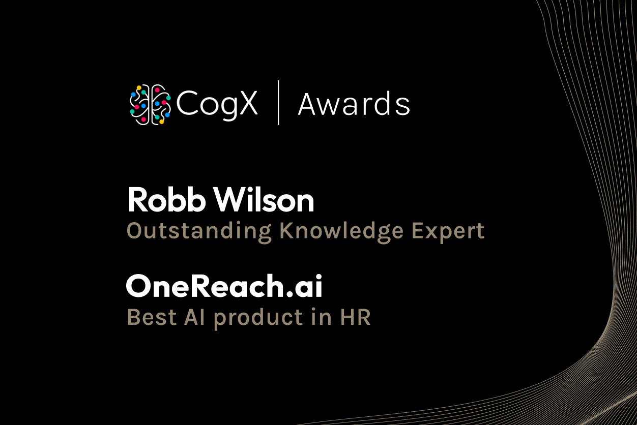 OneReach.ai Awarded for Excellence at CogX 2023