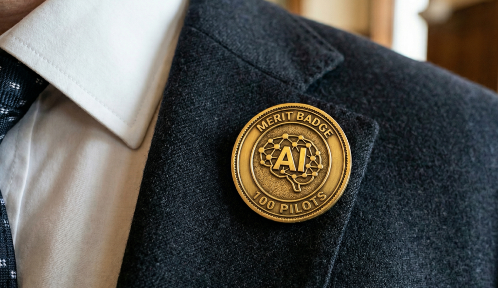 AI merit badge 100 pilots